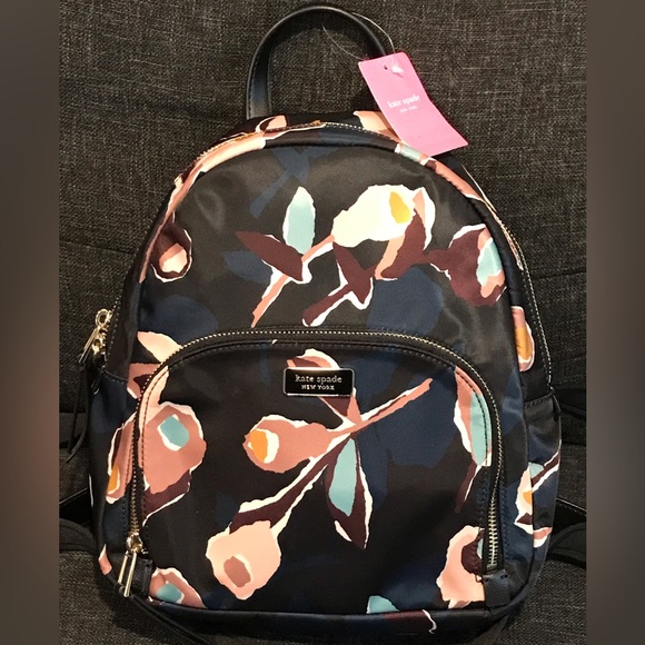 NWT Kate Spade Dawn Paper Rose Nylon Backpack 😍🌸 - Picture 13 of 14
